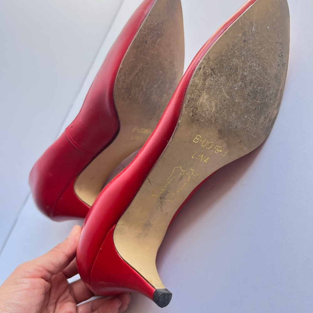 Vintage Leather pumps - Picture 3 of 5